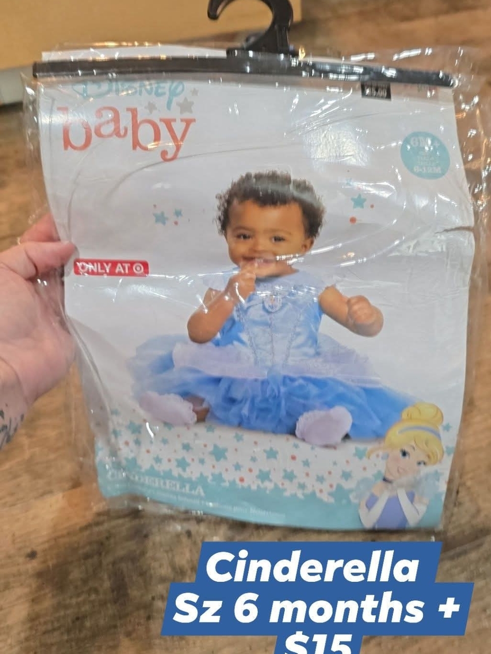 Disney Baby Cinderella Costume Dress in Blue Sz 6/12 Months